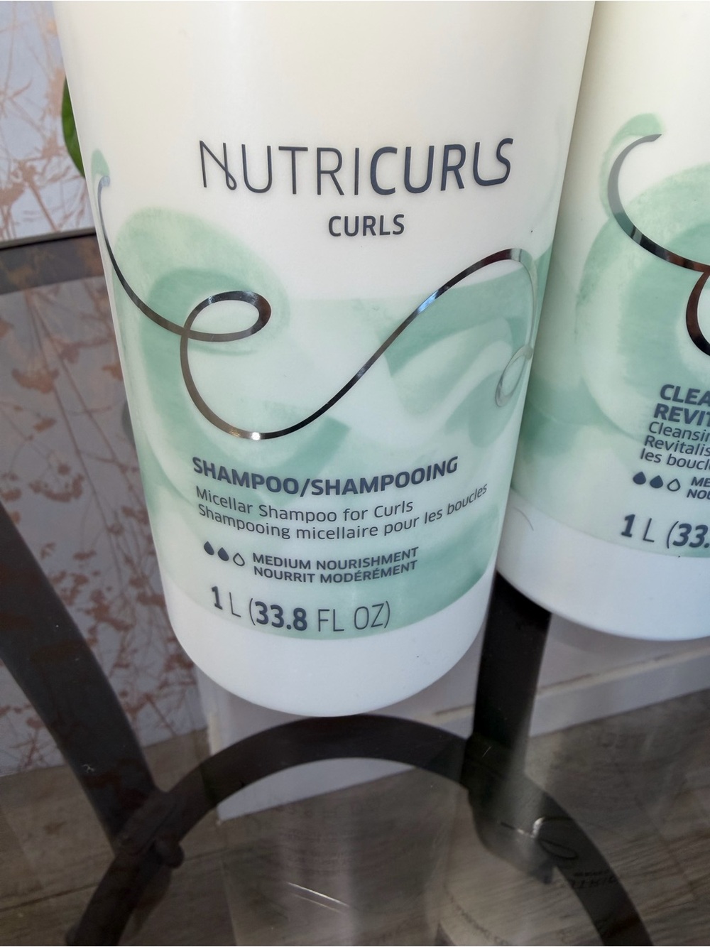 Wella Nutricurls Shampoo & Cleansing Conditioner - White with Mint Green Accents - Picture 2 of 5